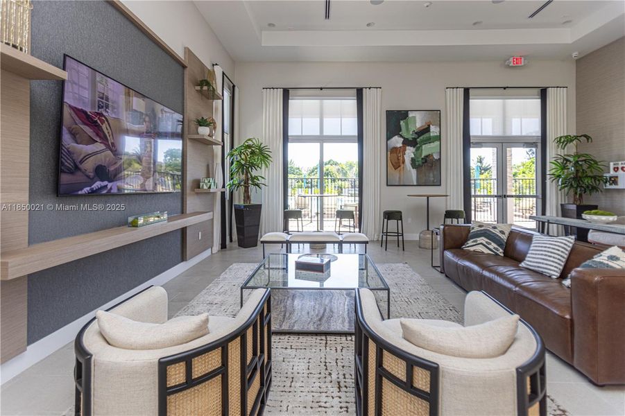 Furnished interior view inside a new home in , Miami (Image 16).