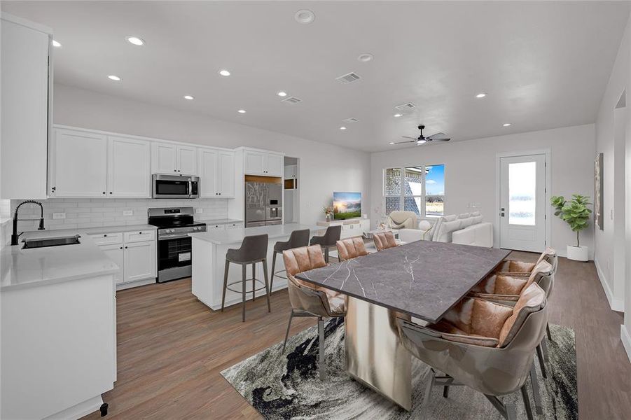 Furnished interior view inside a new home in , Rio Vista (Image 13).