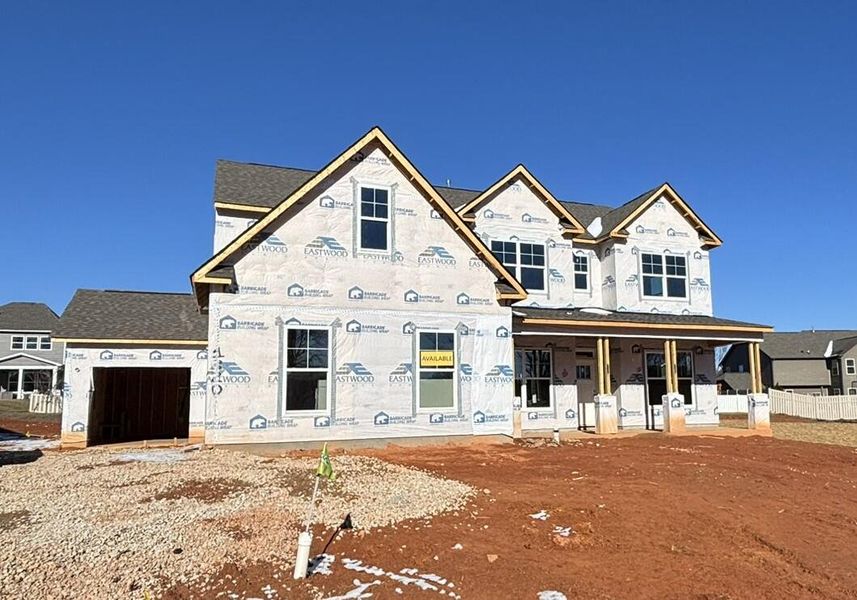 In-progress construction of a new home in Robinson Oaks, Gastonia, NC (Image 3).