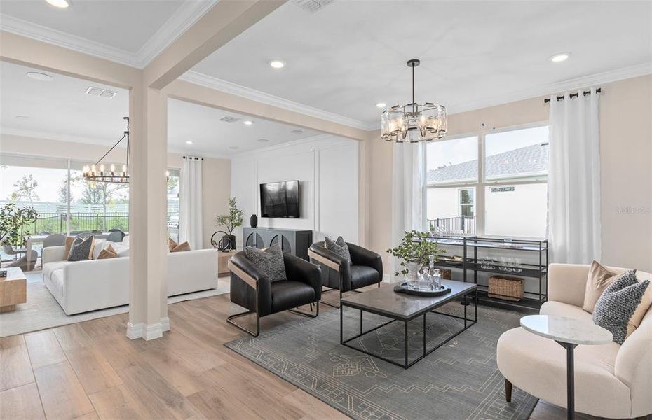Furnished interior view inside a new home in Winter Grove, Winter Garden (Image 39).