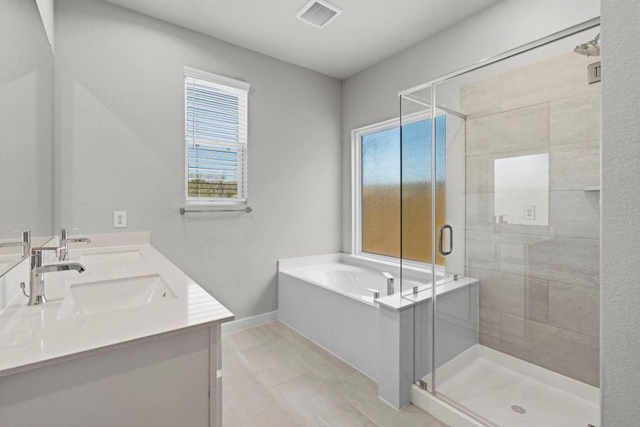 Furnished interior view inside a new home in Cypresswood Landing, Humble (Image 8).