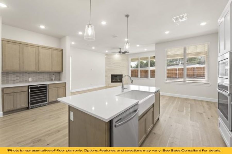 Representative furnished interior of a home built from the The Cayman by Stonefield Homes in The Highlands, Rockwall (Image 11).