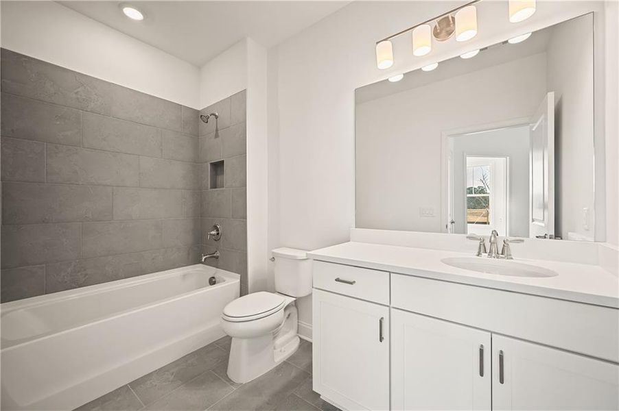 Furnished interior view inside a new home in Harmony Walk, Cartersville (Image 9). Furnished interior view inside a new home in Harmony Walk, Cartersville (Image 9).