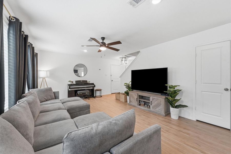 Furnished interior view inside a new home in Pinewood at Grand Texas, New Caney (Image 17).