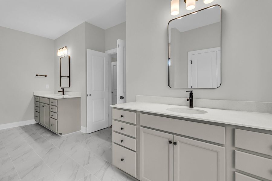 Furnished interior view inside a new home in Tidewater at Lakes of Cane Bay, Summerville (Image 19).