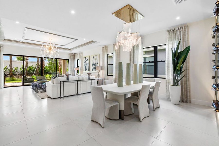 Furnished interior view inside a new home in Solana Bay at Avenir, Palm Beach Gardens (Image 16).