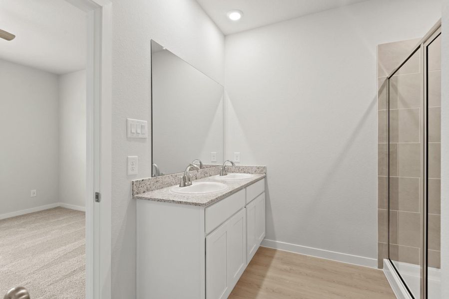 Furnished interior view inside a new home in Barrett Crossing, Crosby (Image 8).