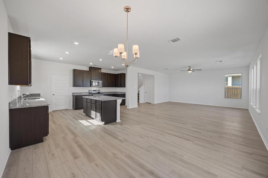 Furnished interior view inside a new home in Sonterra - Cool Water, Jarrell (Image 8).