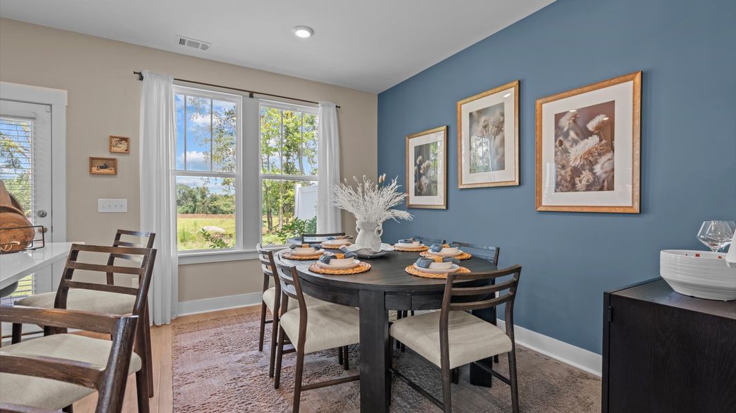 Representative furnished interior of a home built from the Corner Litchfield by DRB Homes in Ransdell Pointe, Spartanburg (Image 8). Representative furnished interior of a home built from the Corner Litchfield by DRB Homes in Ransdell Pointe, Spartanburg (Image 8).