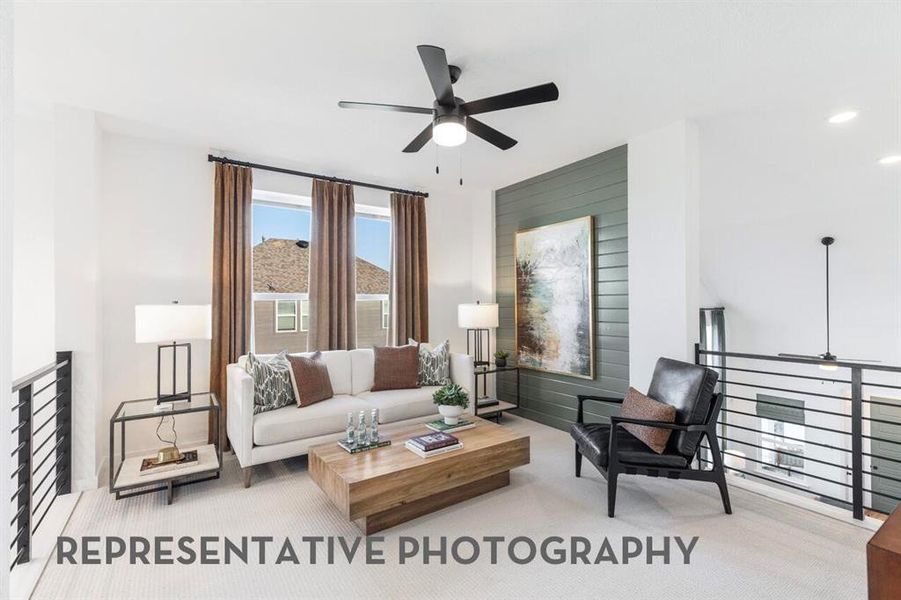 Furnished interior view inside a new home in Wellington, Haslet (Image 20).