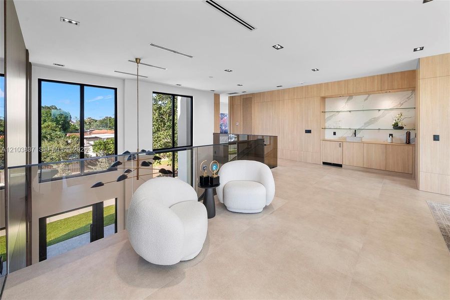 Furnished interior view inside a new home in , Miami (Image 9).