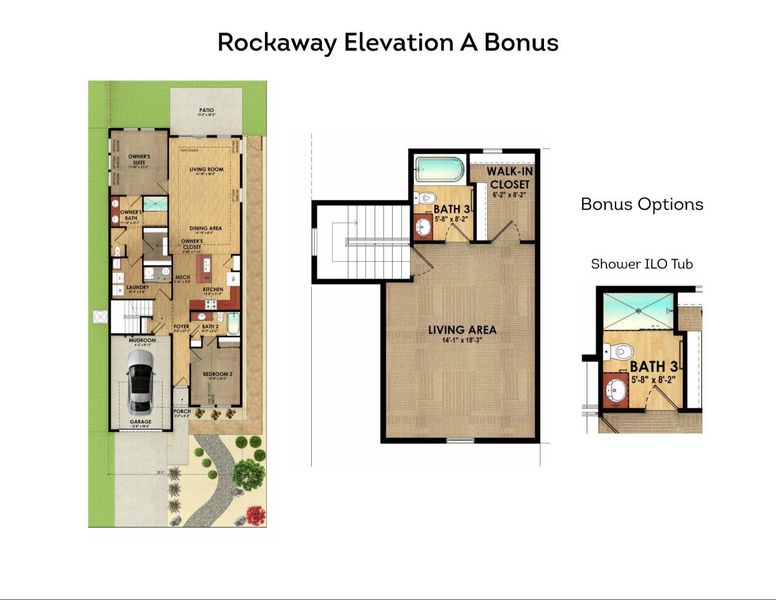 2D floor plan layout for the Rockaway by Epcon Communities in Chipeta Hollows, Grand Junction, CO (Image 4). 2D floor plan layout for the Rockaway by Epcon Communities in Chipeta Hollows, Grand Junction, CO (Image 4).