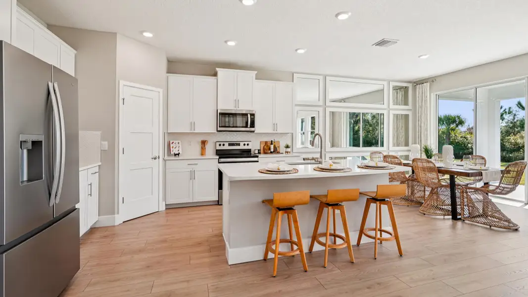 Furnished interior view inside a new home in Buchanan Trails, Newberry (Image 4).