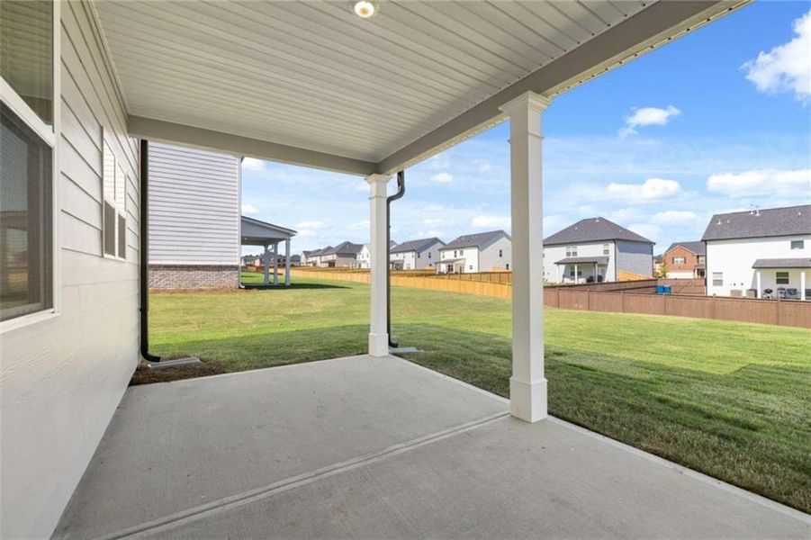 Exterior details and patio area of a home in Independence, Loganville (Image 2).