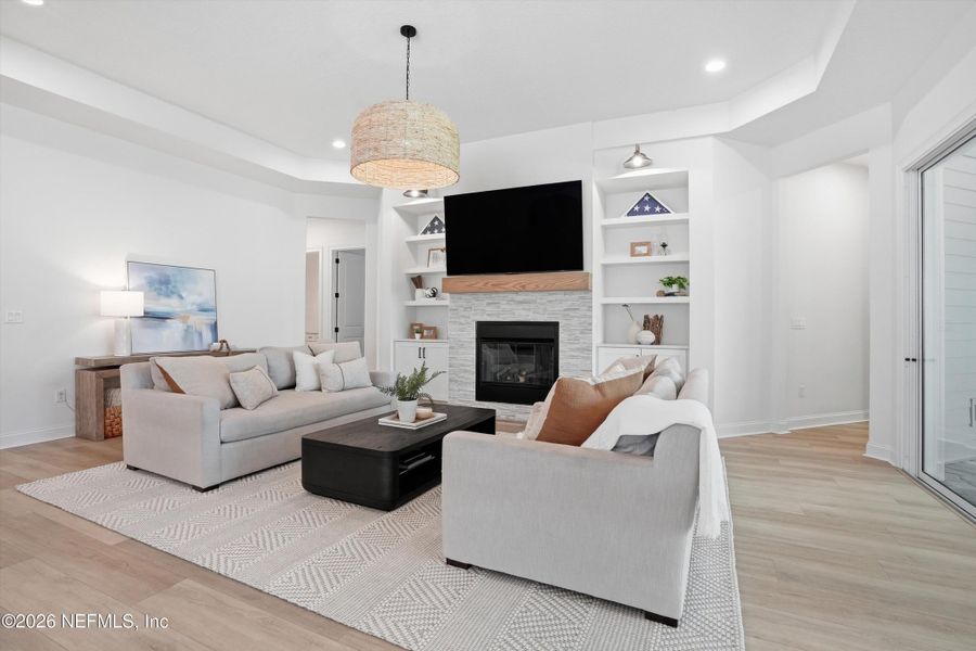 Furnished interior view inside a new home in Palm Crest at Seabrook, Ponte Vedra (Image 28).