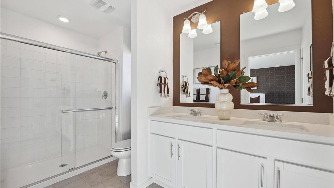 Furnished interior view inside a new home in Revere at Johnstown, Johnstown (Image 16). Furnished interior view inside a new home in Revere at Johnstown, Johnstown (Image 16).