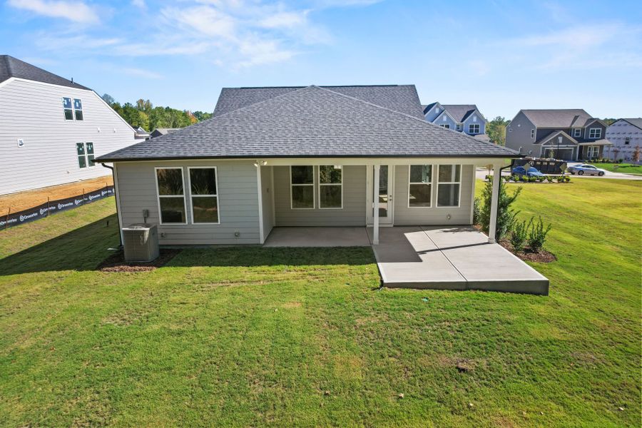 Exterior details and patio area of a home in Kinsdale, Lancaster (Image 50).