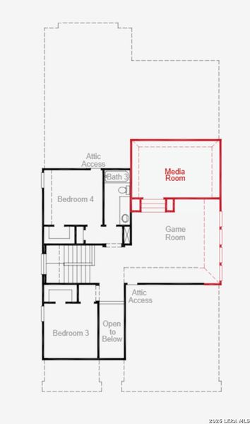 2D floor plan layout of this home in Stillwater Ranch, San Antonio, TX (Image 3). 2D floor plan layout of this home in Stillwater Ranch, San Antonio, TX (Image 3).
