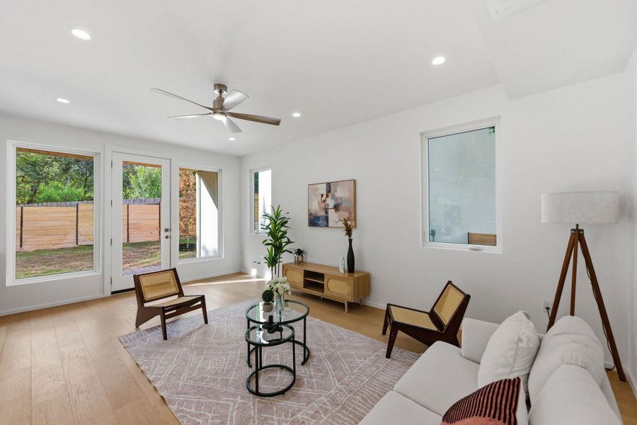 Furnished interior view inside a new home in , Austin (Image 15).