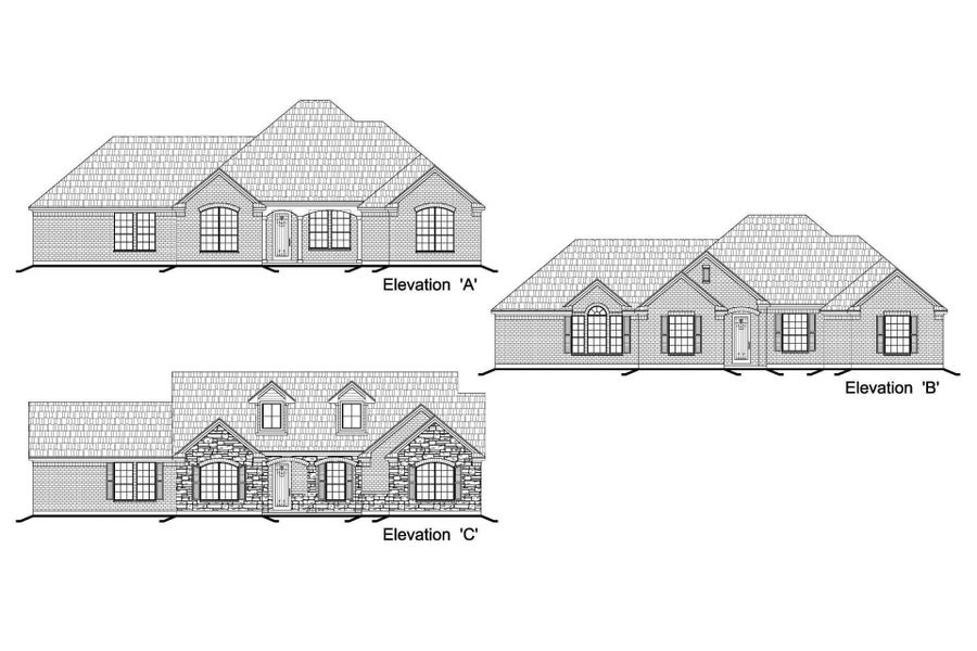Representative rendering of the exterior for the Model 2555 by Debo Homes (Image 2).