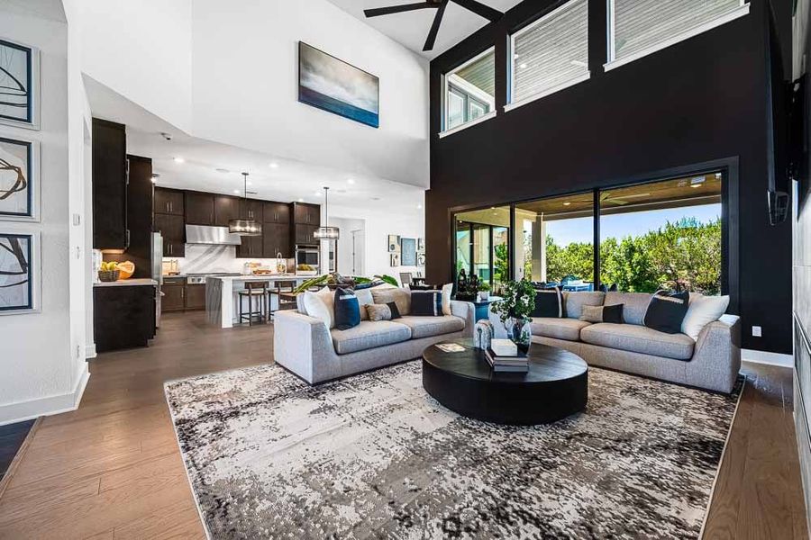 Furnished interior view inside a new home in Travisso, Leander (Image 13).