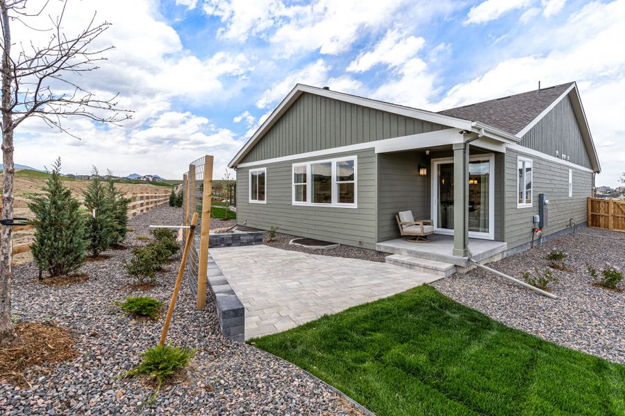 Representative exterior details of a home built from the Boulder by Taylor Morrison in Sugar Creek City Collection, Loveland (Image 19).