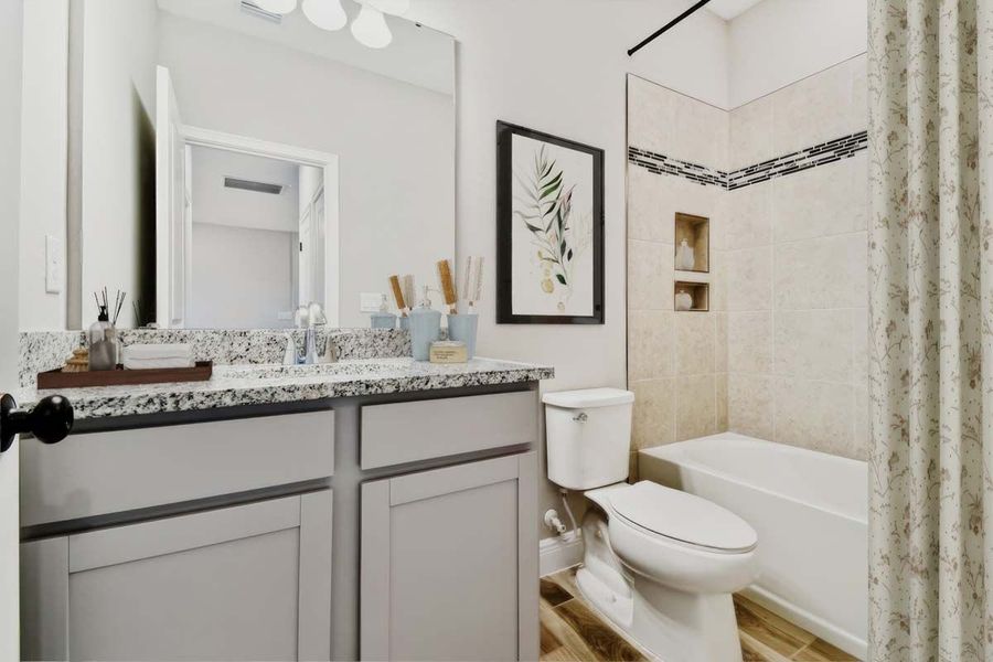 Furnished interior view inside a new home in Fairway Pointe - 55+ Villa Community, Sun City Center (Image 13).