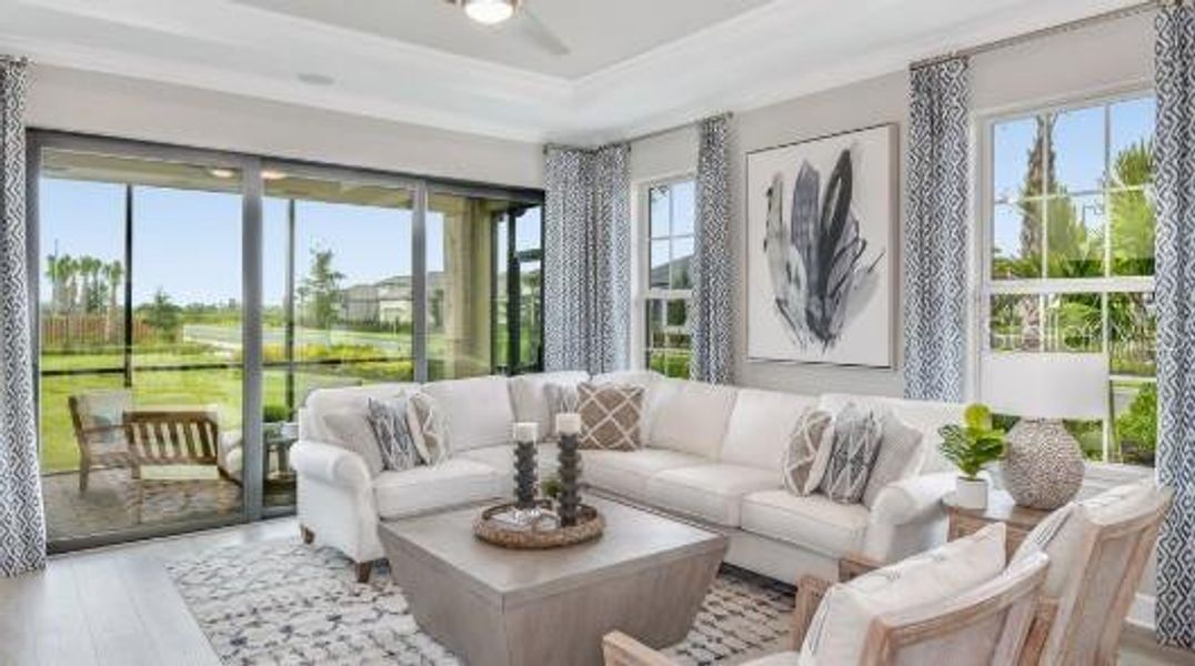 Furnished interior view inside a new home in Skye Ranch Community Group Page, Sarasota (Image 8).