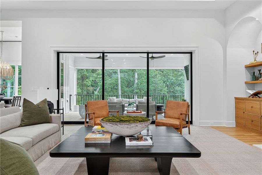 Furnished interior view inside a new home in , Alpharetta (Image 3). Furnished interior view inside a new home in , Alpharetta (Image 3).