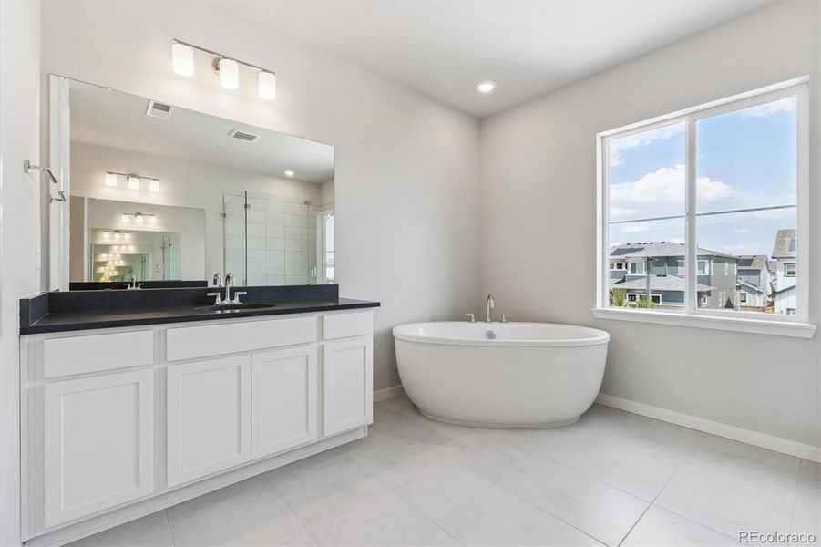 Furnished interior view inside a new home in Prestige Collection at Parkdale Commons, Lafayette (Image 5).