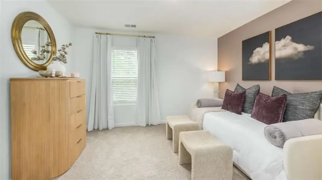 Furnished interior view inside a new home in The Village at Sandy Plains, Marietta (Image 13). Furnished interior view inside a new home in The Village at Sandy Plains, Marietta (Image 13).