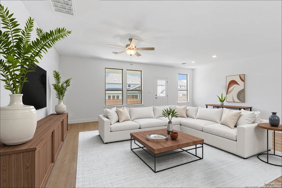 Furnished interior view inside a new home in Dove Song, Marion (Image 4).