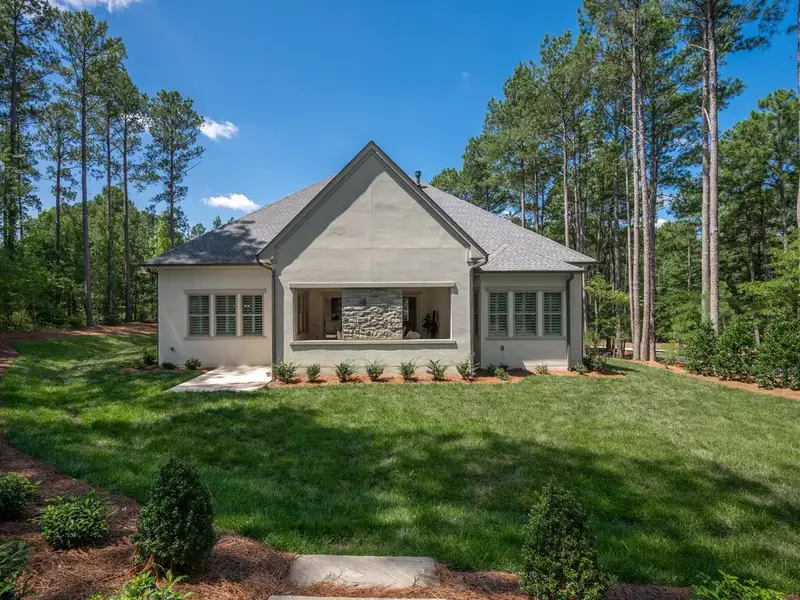 Representative exterior photo of a completed home built from the Montecito Ranch by Classica Homes in Riverchase Estates, Lancaster, SC (Image 22).