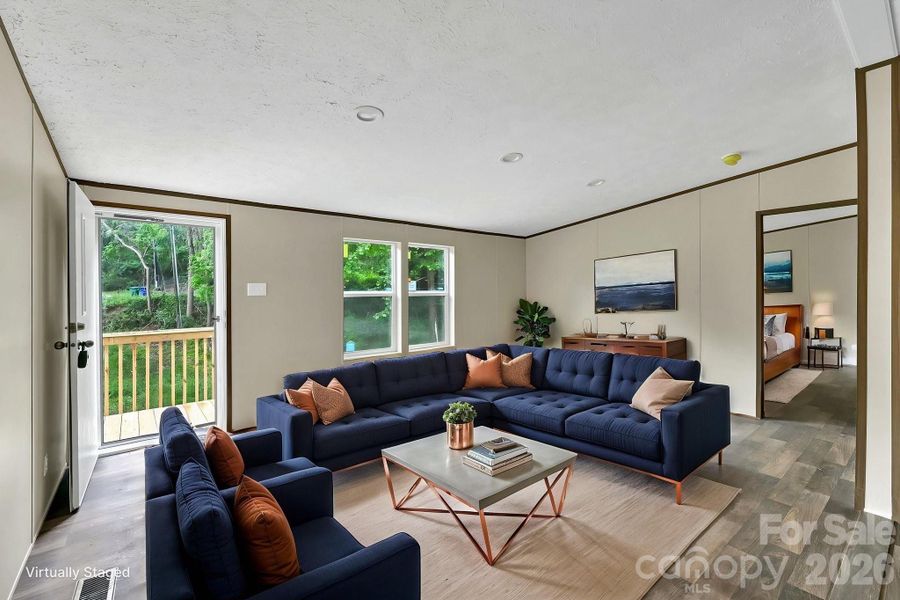 Furnished interior view inside a new home in , Asheville (Image 4). Furnished interior view inside a new home in , Asheville (Image 4).