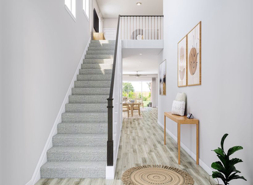 Representative furnished interior of a home built from the Heron by Tri Pointe Homes in Trillium, Richmond (Image 14).