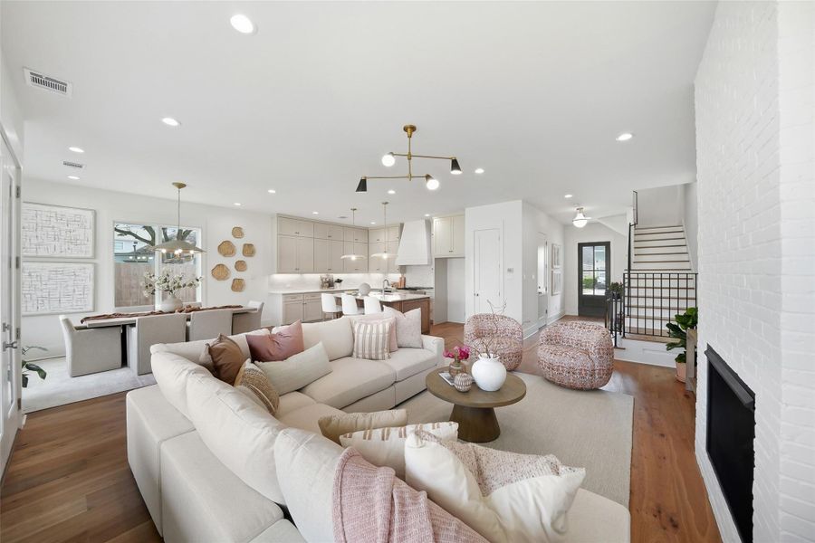 Furnished interior view inside a new home in , Houston (Image 9).