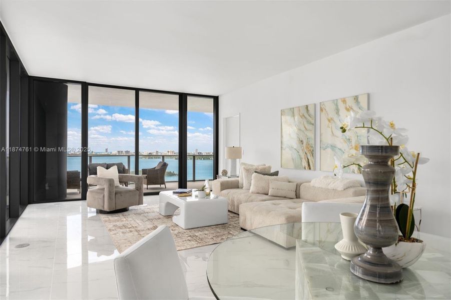 Furnished interior view inside a new home in Aria Reserve, Miami (Image 7).