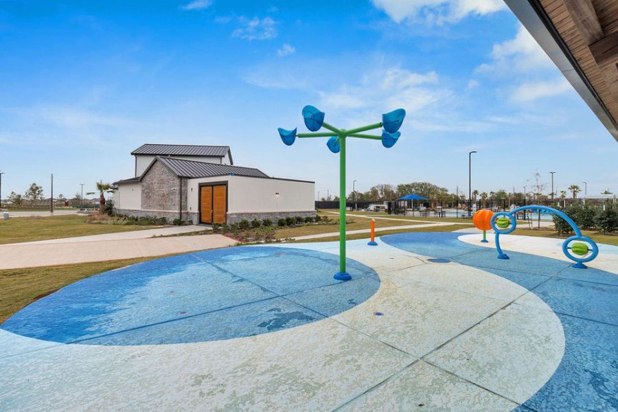 Front exterior of a new home in Sierra Vista Townhomes, Rosharon, TX, highlighting curb appeal (Image 19). Front exterior of a new home in Sierra Vista Townhomes, Rosharon, TX, highlighting curb appeal (Image 19).