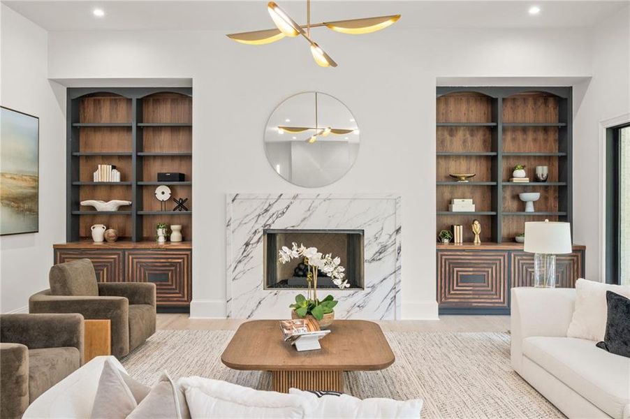 Furnished interior view inside a new home in , Atlanta (Image 13).