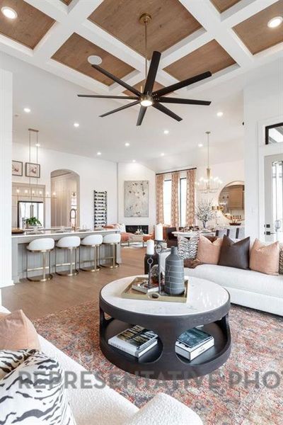 Furnished interior view inside a new home in Harvest, Northlake (Image 7).