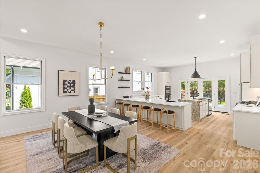 Furnished interior view inside a new home in , Charlotte (Image 28).