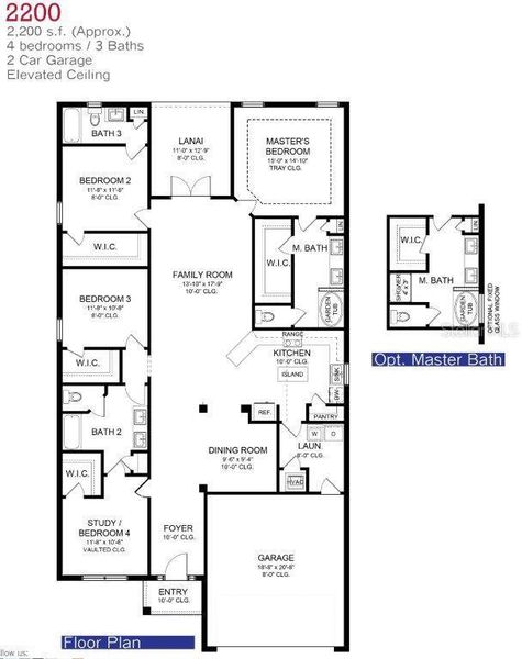 2D floor plan layout of this home in Pine Bluff, Spring Hill, FL (Image 2). 2D floor plan layout of this home in Pine Bluff, Spring Hill, FL (Image 2).