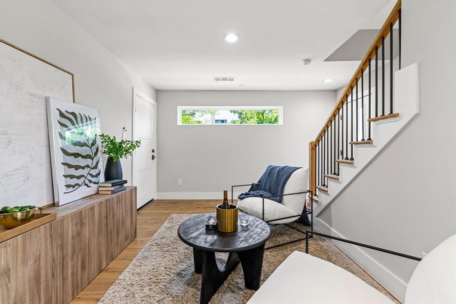 Furnished interior view inside a new home in , Dallas (Image 10).