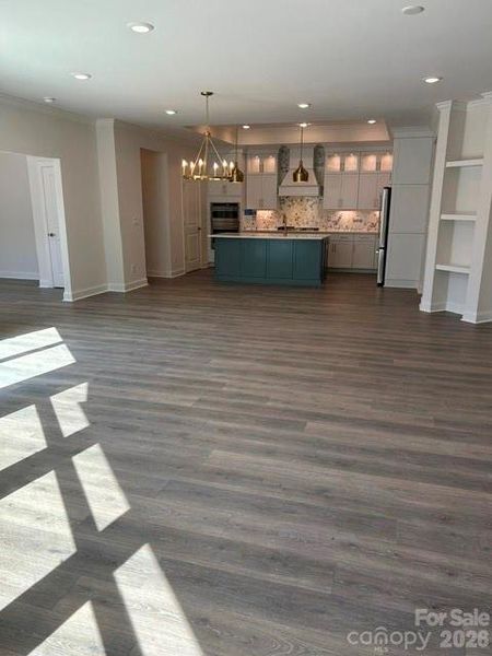 Spacious, unfurnished interior of a new home in The Courtyards at Hodges Farm, Charlotte (Image 23).