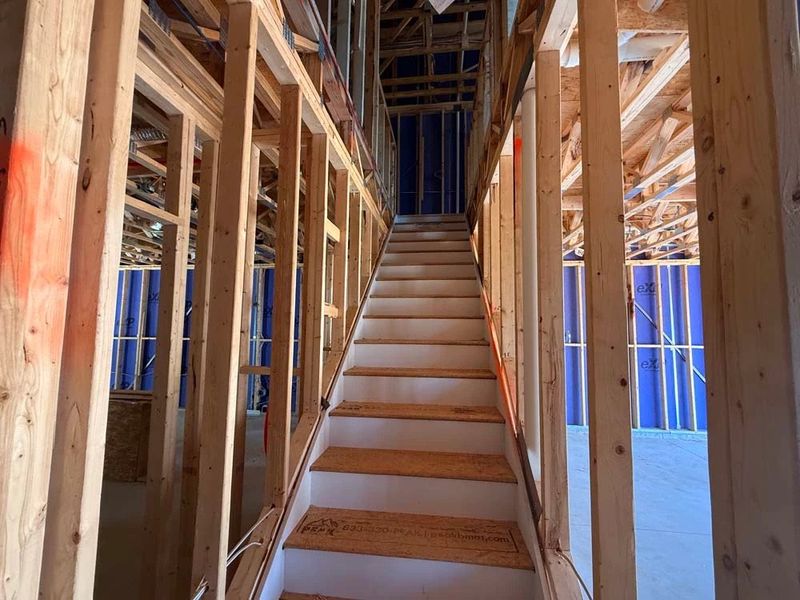 Stairs to Second Floor Construction Progress