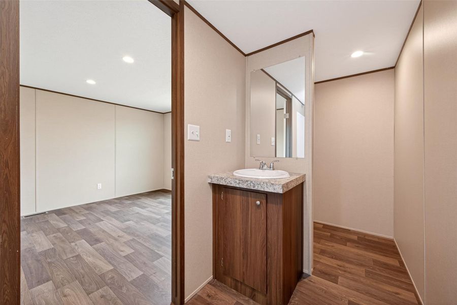 Furnished interior view inside a new home in , Cleveland (Image 8).