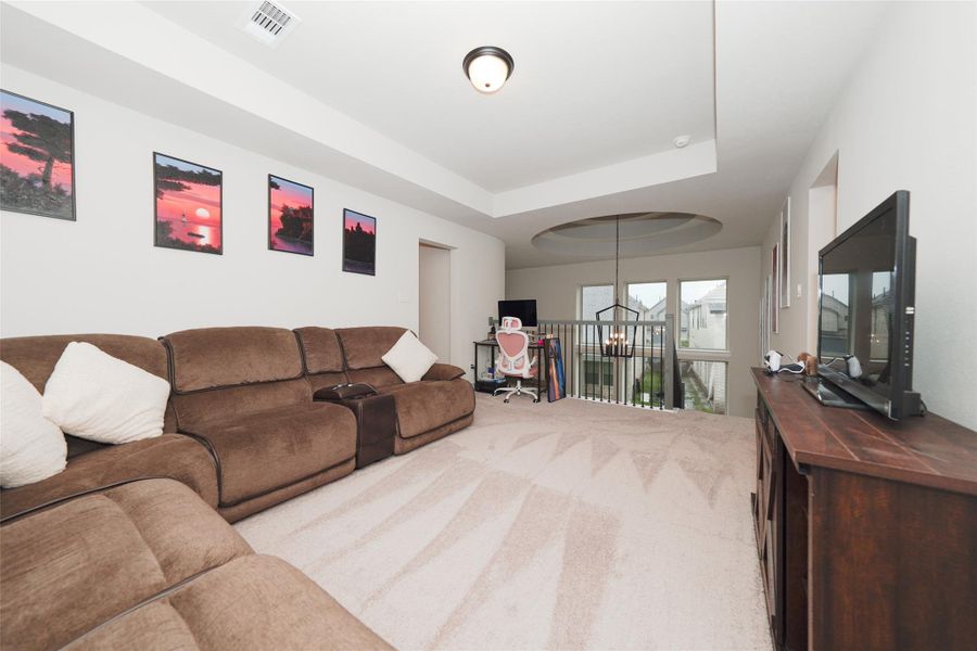 Furnished interior view inside a new home in Elyson, Katy (Image 37).