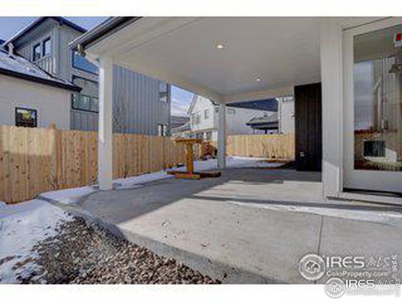 Back patio of similar home