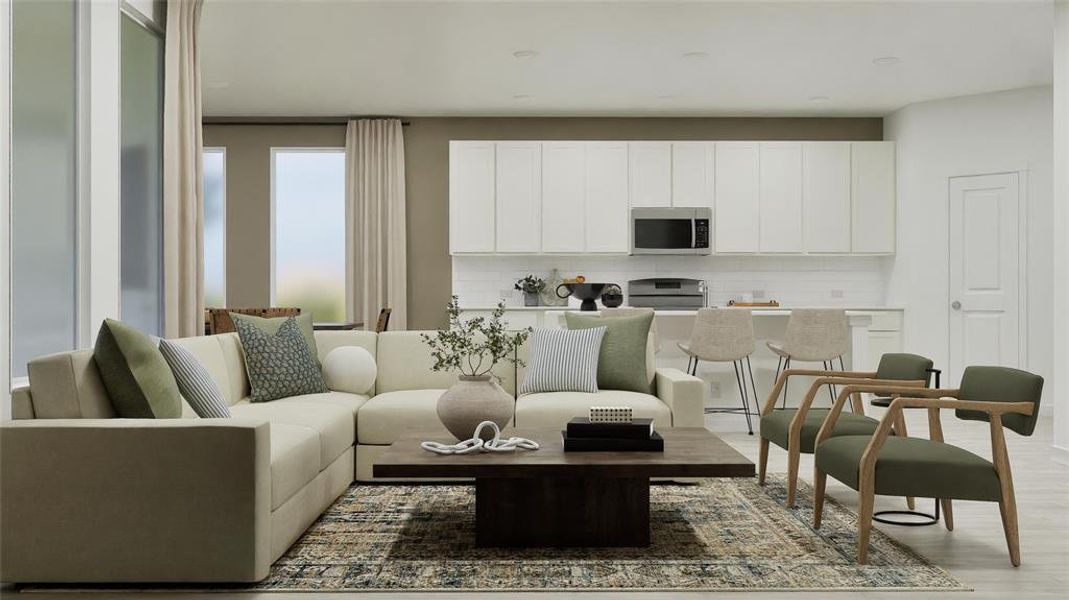 Furnished interior view inside a new home in Northpointe: Classic Collection, Fort Worth (Image 5).