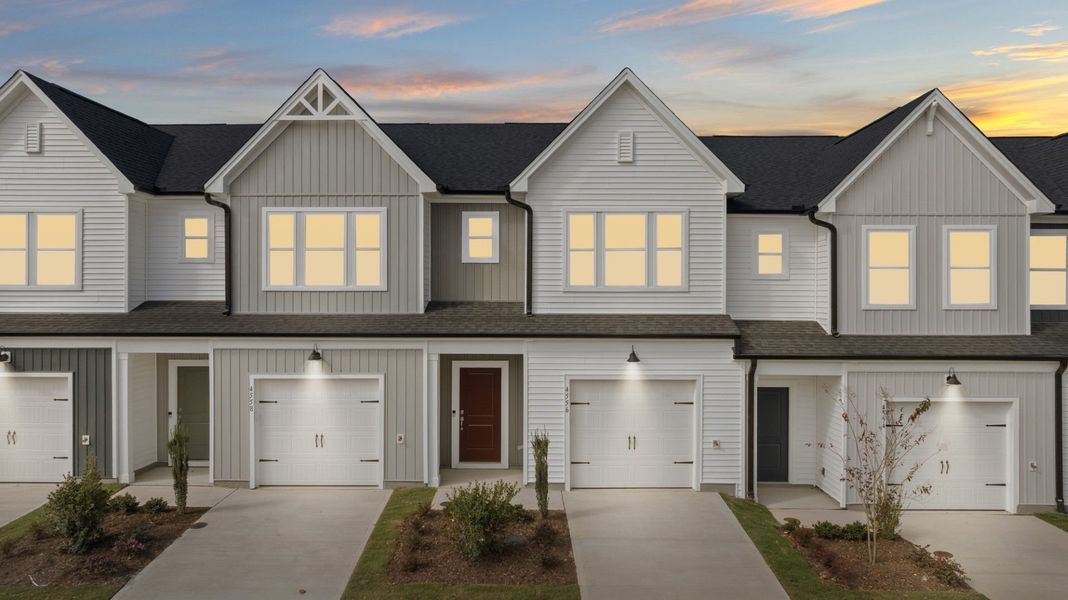 Front exterior of a new home in McConnell Ridge, McLeansville, NC, highlighting curb appeal (Image 13). Front exterior of a new home in McConnell Ridge, McLeansville, NC, highlighting curb appeal (Image 13).